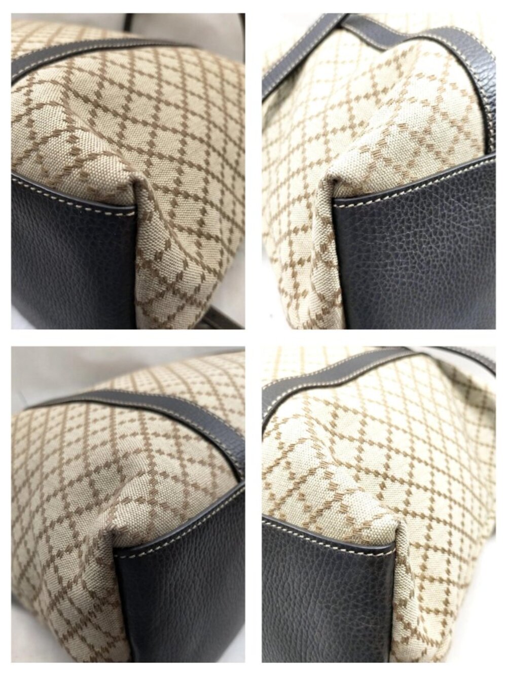 Authentic Gucci Diamante Sukey Canvas Tote Shoulder Crossbody Bag - Picture 10 of 16